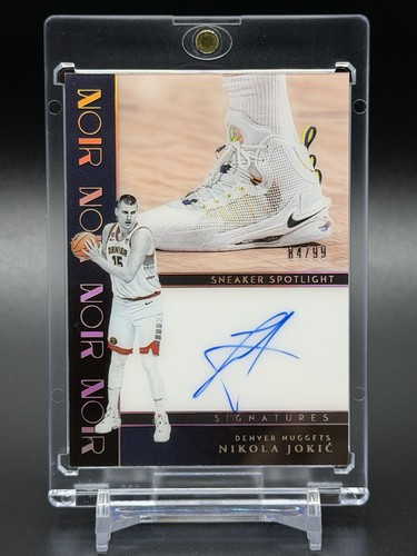 Nikola Jokic #SSS-JOK 2023 Panini Noir Sneaker Spotlight Signatures card
