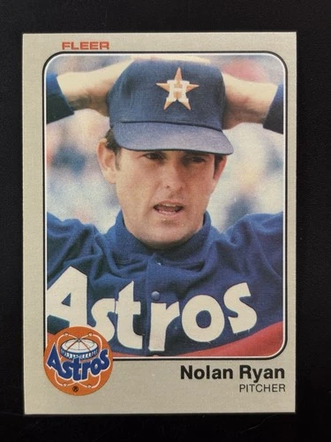 Vintage 1983 Fleer Baseball Card #463 Nolan Ryan – Houston Astros