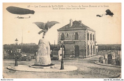 AUKP8-0664-92 - SAINT-CLOUD - the hillsides - the status of santos dumont and the g
