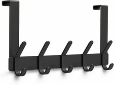 Over The Door Hooks Hanger with 7 Inch Arms for Heavy Coats Towel Rack Organizer