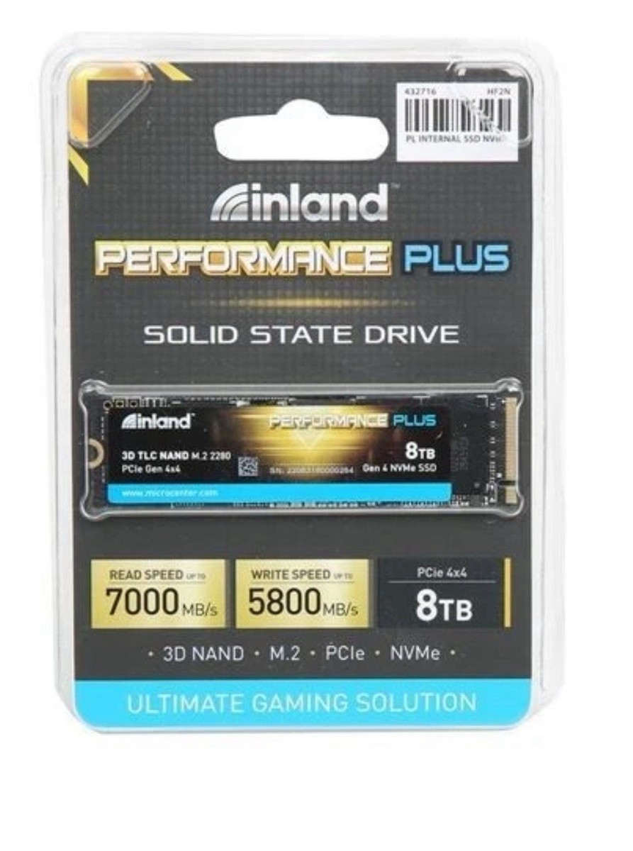 3d Nand 8tb M2 Ssd Inland INLAND 8TB Performance Plus NVMe