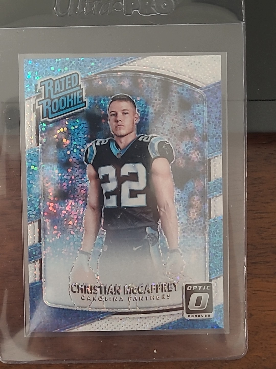 2017 Donruss Optic - Rated Rookie Christian McCaffrey #168 White Sparkle SSP RC