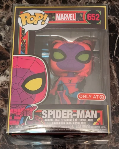 Funko Pop! Marvel Spider-Man #652 Blacklight Target Exclusive Figure