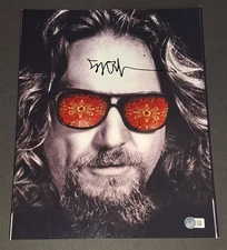 Jeff Bridges Autographed Signed 11x14 The Big Lebowski The Dude Beckett COA 