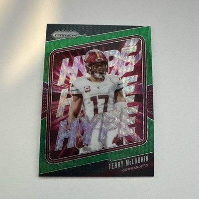 2024 Panini Prizm - Hype Terry McLaurin #12 Green Wave Prizm Commanders
