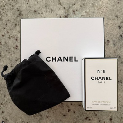 Chanel Bundle Lot (3) Box, Perfume Box, Pouch, Very Good Condition