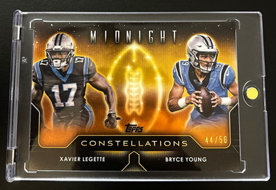 Topps Midnight 2024 Constellations C-24 Bryce Young/Xavier Legette 44/50
