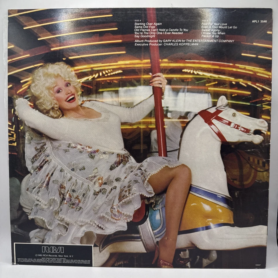 Dolly Parton Dolly Dolly Dolly 1980 RCA Records APL1-3546 Original LP - Image 2 of 4