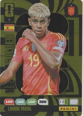 Panini Fifa World Cup 2026 Golden Baller Nr. 9 Lamine Yamal Spain Spanien