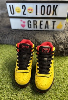 Patrick Ewing Rebound Orion Strap Mid Sneaker, Boys Youth Sneaker 11 Preschool