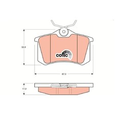 Satz Bremsbeläge Bremsklötze hinten für Renault Clio 3 BR0/1 SB KR0/1 4 | 240