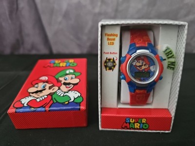 Accutime Nintendo ''Super Mario'' Flashing LCD Digital Rubber Watch