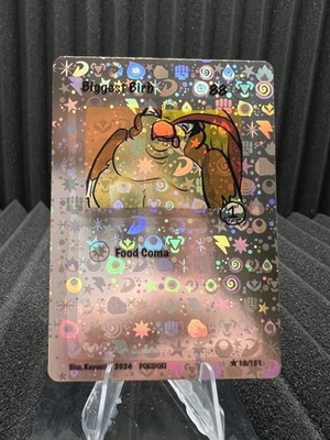 Biggest Birb (Pidgeot) 18/100 Energy Holo Pokidoki First Edition Fan Art Pokemon