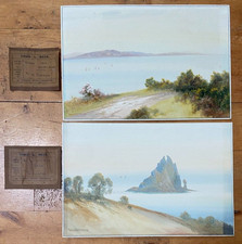 2 Reginald Daniel Sherrin, Signed Paintings, 1950s - Torbay, Devon  26.5 x 39cm