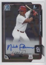 2015 Bowman Draft Chrome Draft Pick Auto Nick Plummer #BCA-NP Auto 0c2