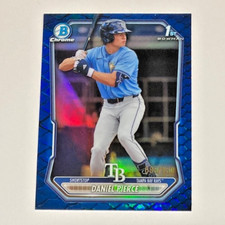 2026 BOWMAN CHROME DANIEL PIERCE 1ST ROOKIE BLUE REPTILIAN REFRACTOR SP #/150