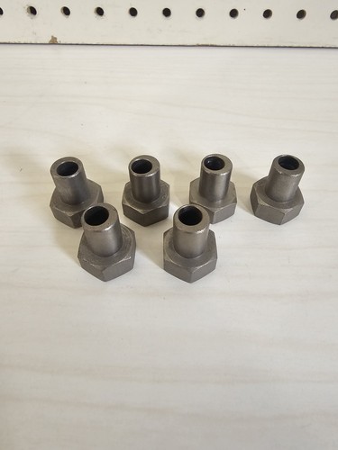 Lot of Six (6) Hex Nuts Hardware
