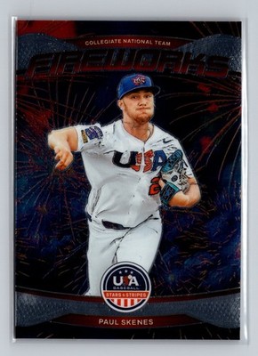 Paul Skenes #23 2026 Panini Stars and Stripes Prizm USA Fireworks