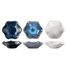 3Pcs Ceramic Sauce Plate Seasoning Dish Condiment Japanese Dipping