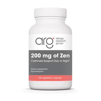 Worldwide 2 X Allergy Research Group 200 Mg of Zen -- 120 Vegetarian Capsules