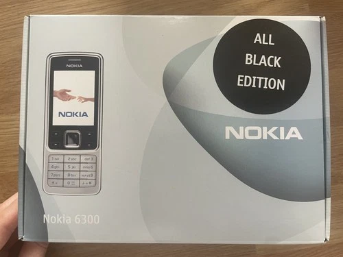 Original, Brand New Nokia 6300 - 2009 - UK Model - O2 - Rare - All Black