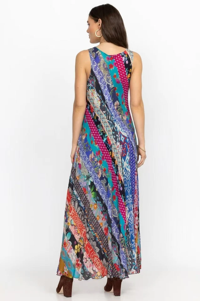 $585 NWOT Johnny Was Treble Bias Floral Sleeveless Maxi Dress XXL Multicolor - Image 4 of 4