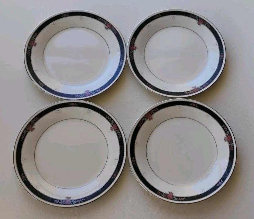 Noritake Etienne Fine Ivory China Salad Plates Set Of 4