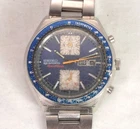 Vintage Seiko 5 Sports Kakume Chronograph Men's Watch for Repair 6138-0030