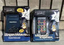 New In Box-Lot of 2-EINSTEIN Brainwave and the Memory Trainer Electronic Games