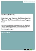 Lisa-Marie MüHlender | Potentiale Und Grenzen Der Methodenreihe Theater Der...
