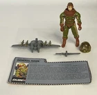 vintage gi joe general hawk  MINT  WITH FILE CARD