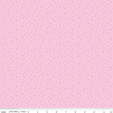 1/4 Yard 9x42 Riley Blake "Love Notes" Music Notes Pink Quilt Cotton