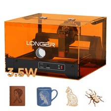 Longer Ray5 miniS 3.5W Laser Engraver, Emergency Stop, Pre-Assembled Design