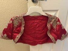 Quinceanera dress Red and gold Satin Embroidered