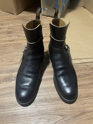 Rolling Dub Trio Griffin Jodhpur Boots Size 9 Black Italian