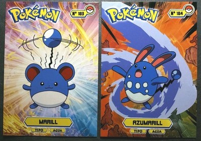 MARILL X AZUMARILL - POKEMON JOHTO CARDS TOP POKEDEX CCG FOIL