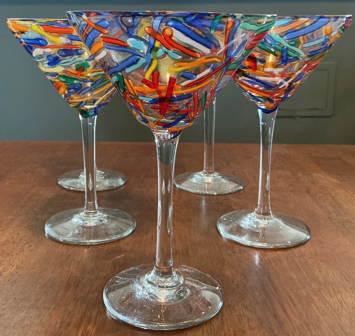 Multicolor Martini Glasses for sale | eBay
