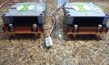 Lot of 2 Dynatron 1U Low Profile Copper Heats...