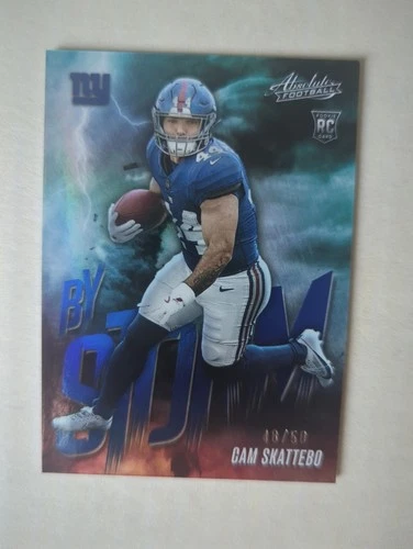 2025 Panini Absolute Cam Skattebo Spectrum Blue (RAW)