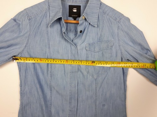 G-Star RAW TACOMA CLASSIC SHIRT Heavy Enzym Wash Chambray Size S VGC Womens - Picture 12 of 12