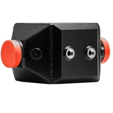 Black Aluminum Liquid Air to Water Intercooler 17 2/5"x12"x 9",4" Inlet/Outlet