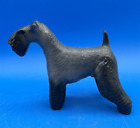 Cerami-Canines By Lane 1961 Kerry Blue Terrier Dog Figurine, Signed, Standing