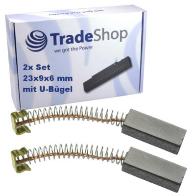 2x Kohlebürsten Motorkohlen 23mm 9mm 6mm für Kirby 107189 Sentria G-Serie