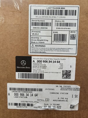 USA & MX 2PHASE 220V A0009063412 64 OEM MBENZ AMG WALL 11.5KW