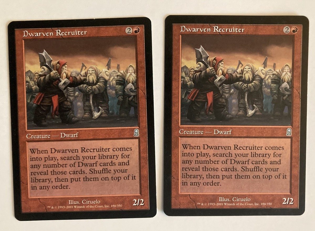 Dwarven Recruiter (2) Odyssey NM MTG Magic the Gathering | eBay