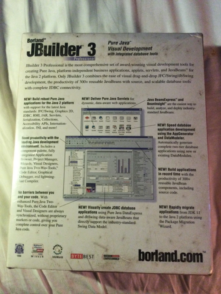 Borland JBuilder 3 Pro For Windows 95 98 NT - sealed retail - Image 3 of 4