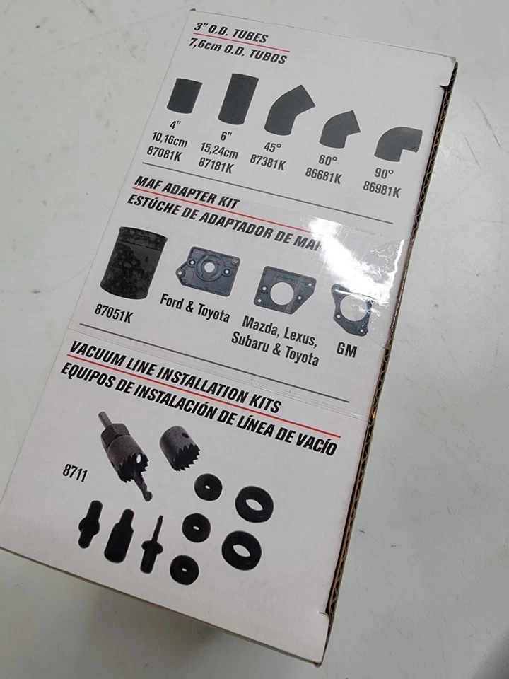 Spectre Performance 60 Degree Intake Tube Elbow 3" O.D. Textured Black NIB - Image 3 of 4