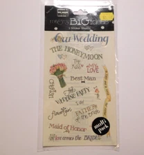 Mambi Minis Me & My Big Ideas 3 Sheets  ~Wedding Sayings~ Stickers Multi Pack