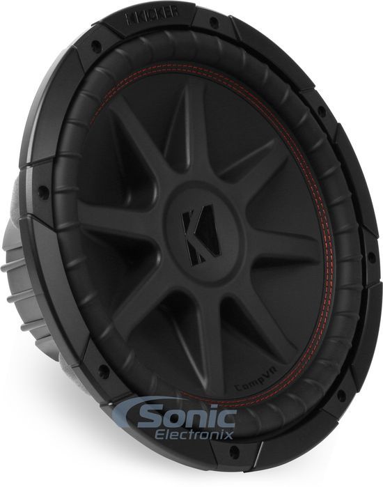 KICKER 43CVR122 800 Вт 12-дюймовый автомобильный сабвуфер CompVR с двойным сопротивлением 2 Ом Автомобильный аудиосабвуфер 21690₽