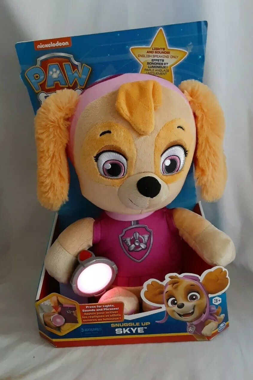 paw patrol snuggle up pup skye w